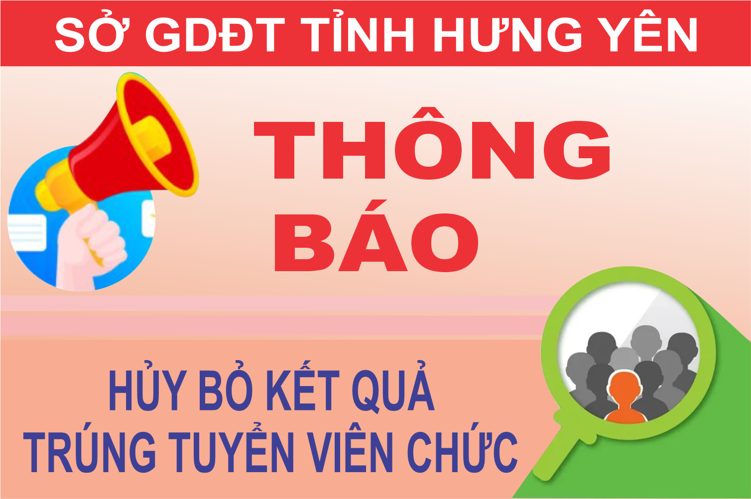 Quyết định hủy kết quả trúng tuyển kỳ tuyển dụng viên chức giáo viên vào làm việc tại các cơ sở giáo dục mầm non, phổ thông công lập tỉnh Hưng Yên, năm học 2025-2026