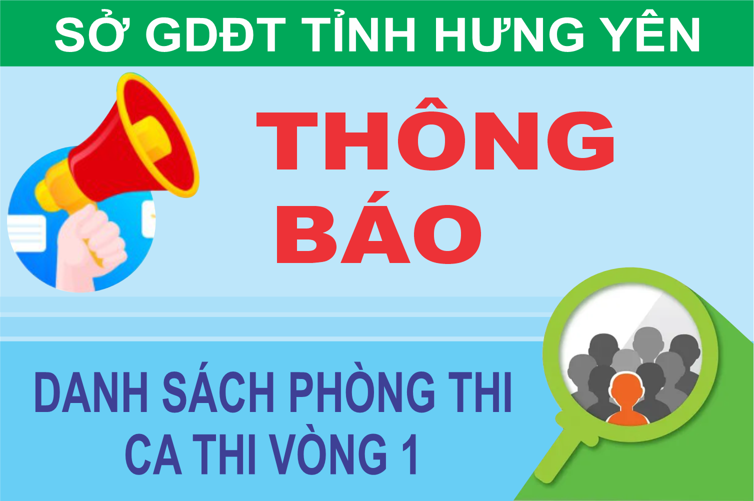 Thông báo danh sách phòng thi, ca thi kỳ tuyển dụng viên chức giáo viên vào làm việc tại các cơ sở giáo dục mầm non, phổ thong công lập tỉnh Hưng Yên, năm học 2025-2026