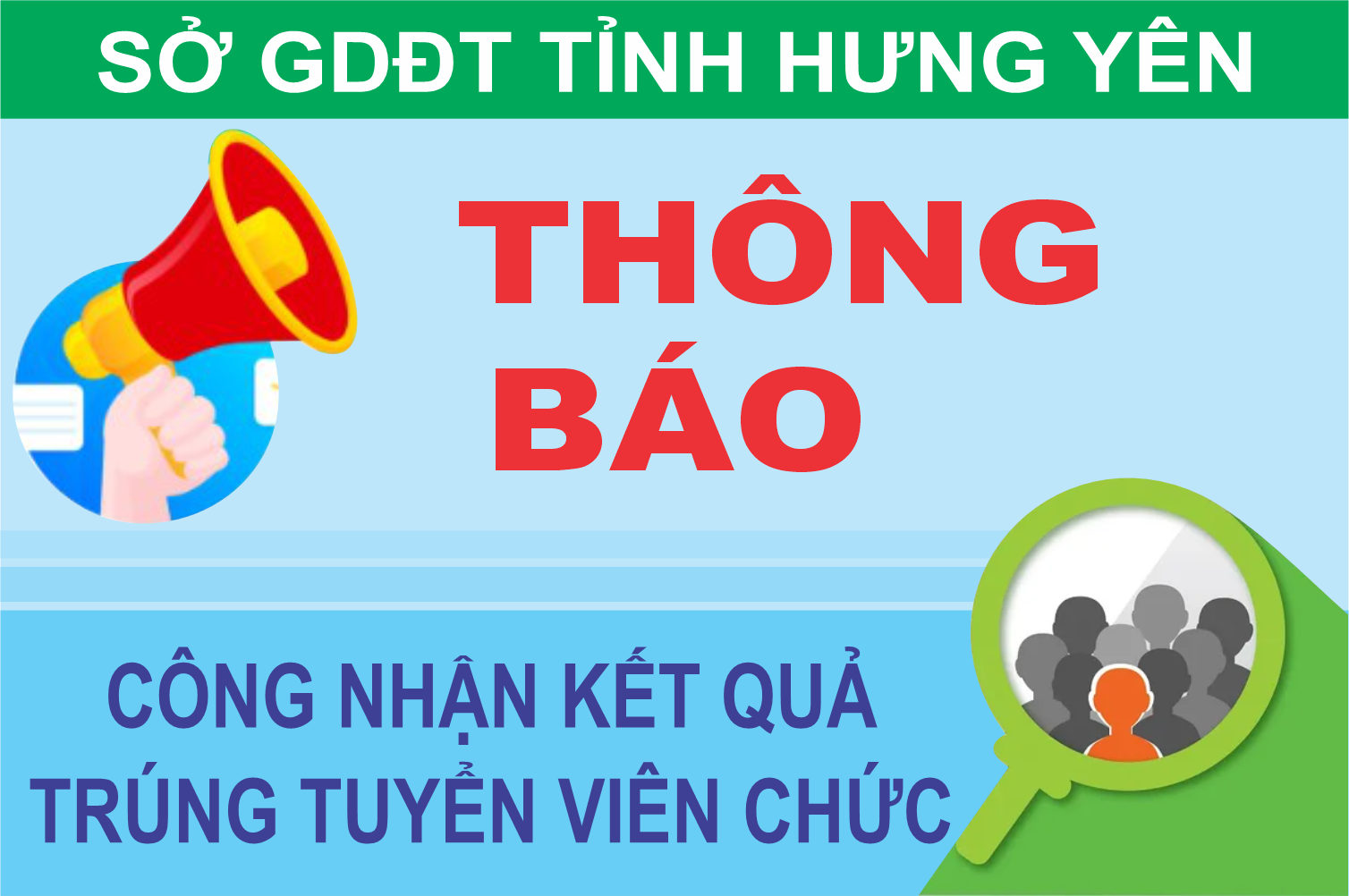 Hội đồng tuyển dụng viên chức năm học 2025-2026 của Sở Giáo dục và Đào tạo tỉnh Hưng Yên thông báo kết quả trúng tuyển kỳ tuyển dụng viên chức giáo viên năm học 2025-2026