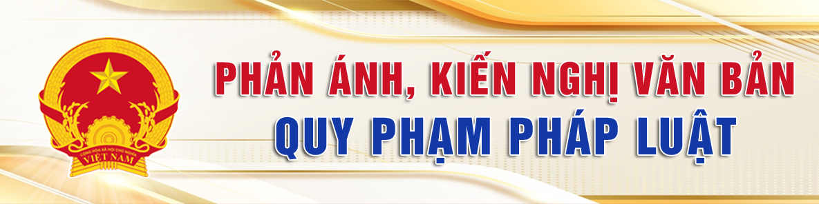 Hệ thống Phản ánh kiến nghị VBQPPL