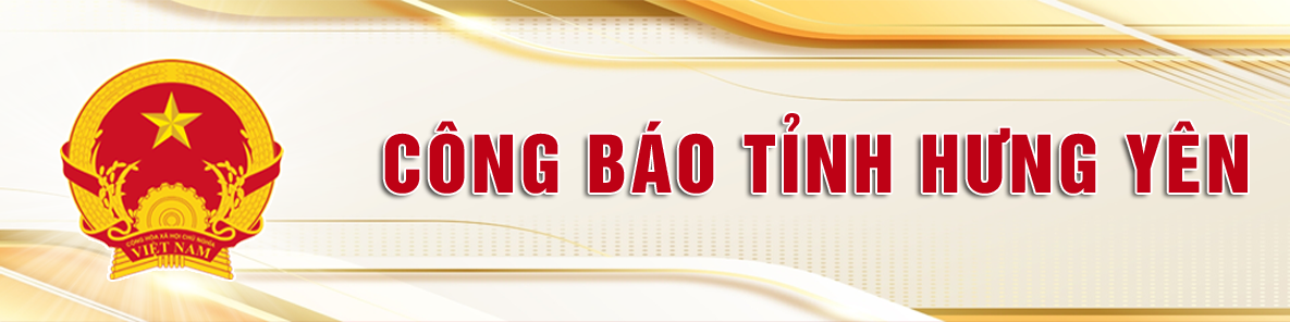 Công báo tỉnh Hưng Yên