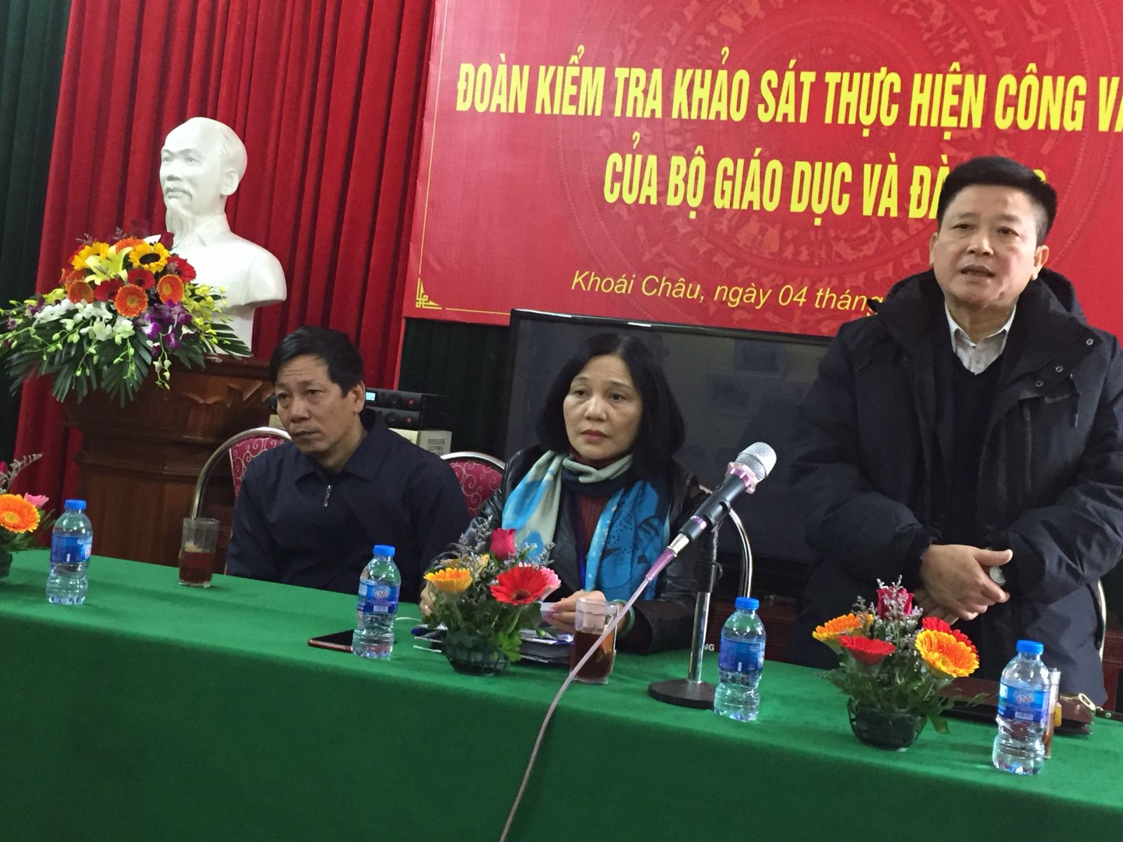 Đoàn công tác của Bộ GDĐT kiểm tra việc thực hiện nhiệm vụ GDTrH tại các trường trung học của tỉnh Hưng Yên