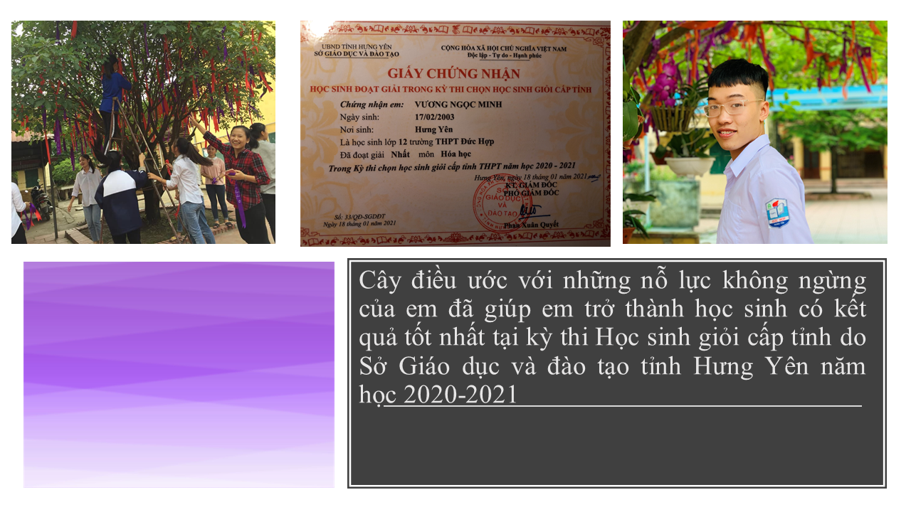 CẬU HỌC TRÒ MANG "VÒNG NGUYỆT QUẾ" TIẾP NỐI NIỀM TỰ HÀO CÁC THẾ HỆ HỌC SINH TRƯỜNG THPT ĐỨC HỢP