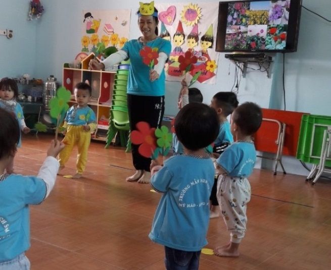 CÔ NUÔI DẠY TRẺ TÀI NĂNG, NHIỆT HUYẾT CỦA TRƯỜNG  MẦM NON BẠCH SAM, THỊ XÃ MỸ HÀO, TỈNH HƯNG YÊN