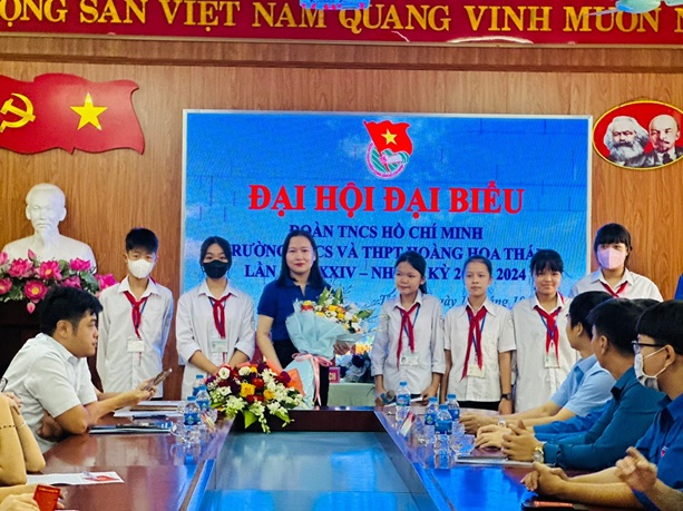 ĐẠI HỘI ĐOÀN TNCS HỒ CHÍ MINH TRƯỜNG THCS VÀ THPT HOÀNG HOA THÁM NHIỆM KỲ 2023 - 2024