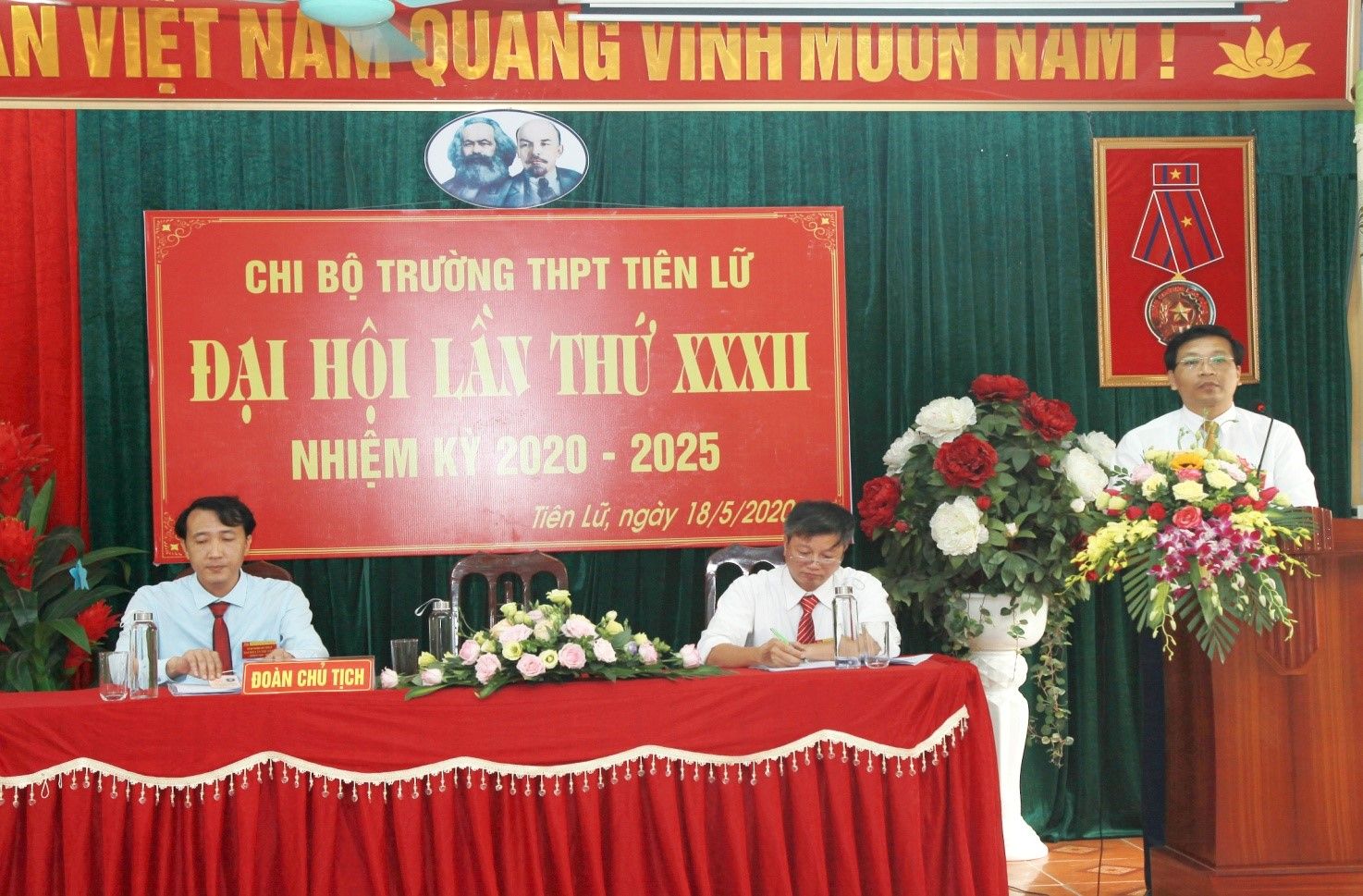 ĐẠI HỘI CHI BỘ TRƯỜNG THPT TIÊN LỮ LẦN THỨ XXXII PHÁT HUY TRÁCH NHIỆM, DÂN CHỦ, ĐOÀN KẾT, SÁNG TẠO