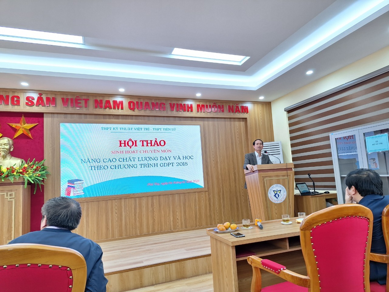 HỘI THẢO SINH HOẠT CHUYÊN MÔN GIỮA TRƯỜNG THPT TIÊN LỮ, TỈNH HƯNG YÊN VÀ TRƯỜNG THPT KỸ THUẬT VIỆT TRÌ, TỈNH PHÚ THỌ