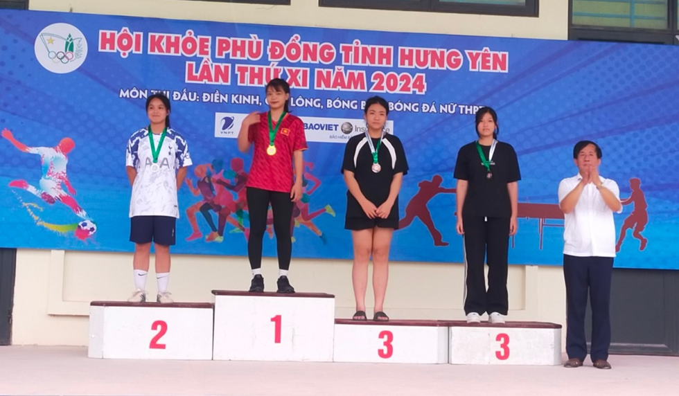 TRƯỜNG THPT KIM ĐỘNG THAM GIA HỘI KHỎE PHÙ ĐỔNG  TỈNH HƯNG YÊN LẦN THỨ XI NĂM 2024