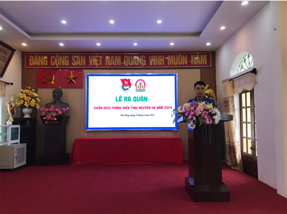 RA QUÂN CHIẾN DỊCH THANH NIÊN TÌNH NGUYỆN HÈ NĂM 2024