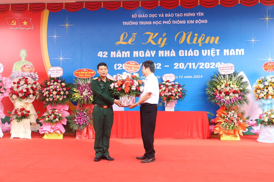 TRƯỜNG THPT KIM ĐỘNG TỔ CHỨC LỄ KỶ NIỆM 42 NĂM NGÀY NHÀ GIÁO VIỆT NAM 20/11/1982 – 20/11/2024