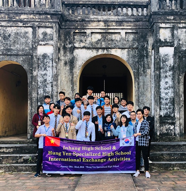 TRAO ĐỔI HỌC TẬP CỦA HỌC SINH HÀN QUỐC TẠI TRƯỜNG THPT CHUYÊN HƯNG YÊN TỪ NGÀY 19-22/1/2019