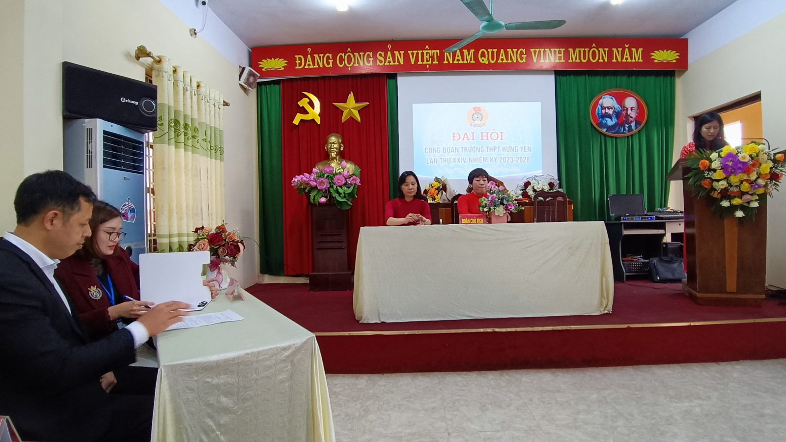 ĐẠI HỘI CÔNG ĐOÀN TRƯỜNG THPT HƯNG YÊN, NHIỆM KỲ 2023 - 2028 THÀNH CÔNG TỐT ĐẸP