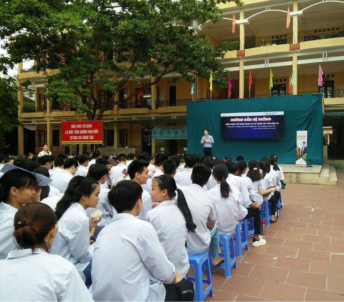 TRƯỜNG THPT HƯNG YÊN TỔ CHỨC CÔNG TÁC HƯỚNG NGHIỆP, KHỞI NGHIỆP CHO HỌC SINH KHỐI 12
