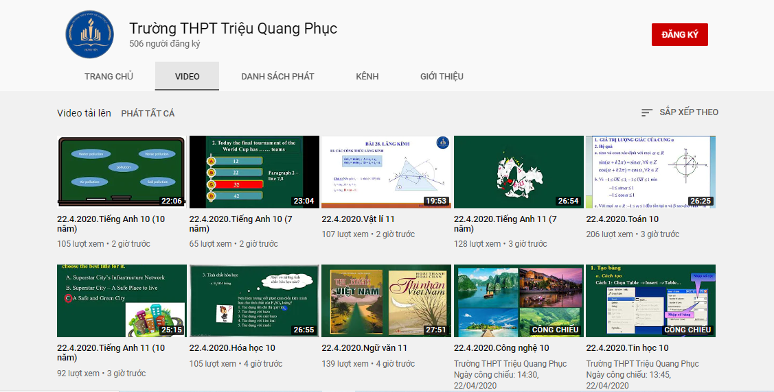 Ứng phó với dịch bệnh, trường THPT Triệu Quang Phục thực hiện: “Giãn cách xã hội, kéo gần tri thức”.