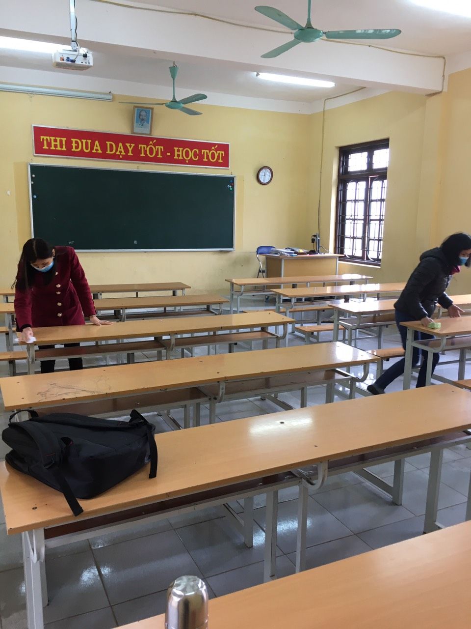 Trường THPT Triệu Quang Phục: Chuẩn bị những điều kiện tốt nhất đón học sinh đi học trở lại sau thời gian tạm nghỉ để phòng dịch nCoV