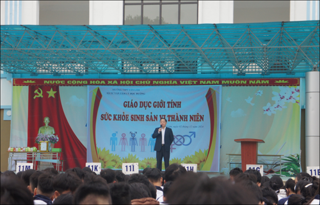 HOẠT ĐỘNG NGOẠI KHÓA VỀ GIÁO DỤC GIỚI TÍNH, SỨC KHỎE SINH SẢN VỊ THÀNH NIÊN – TRƯỜNG THPT VĂN LÂM