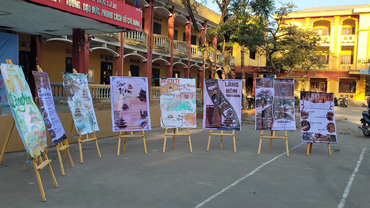 DỰ ÁN BẢO TỒN VÀ PHÁT HUY GIÁ TRỊ KHU DI TÍCH LÀNG NÔM CỦA HỌC SINH TRƯỜNG THPT VĂN LÂM