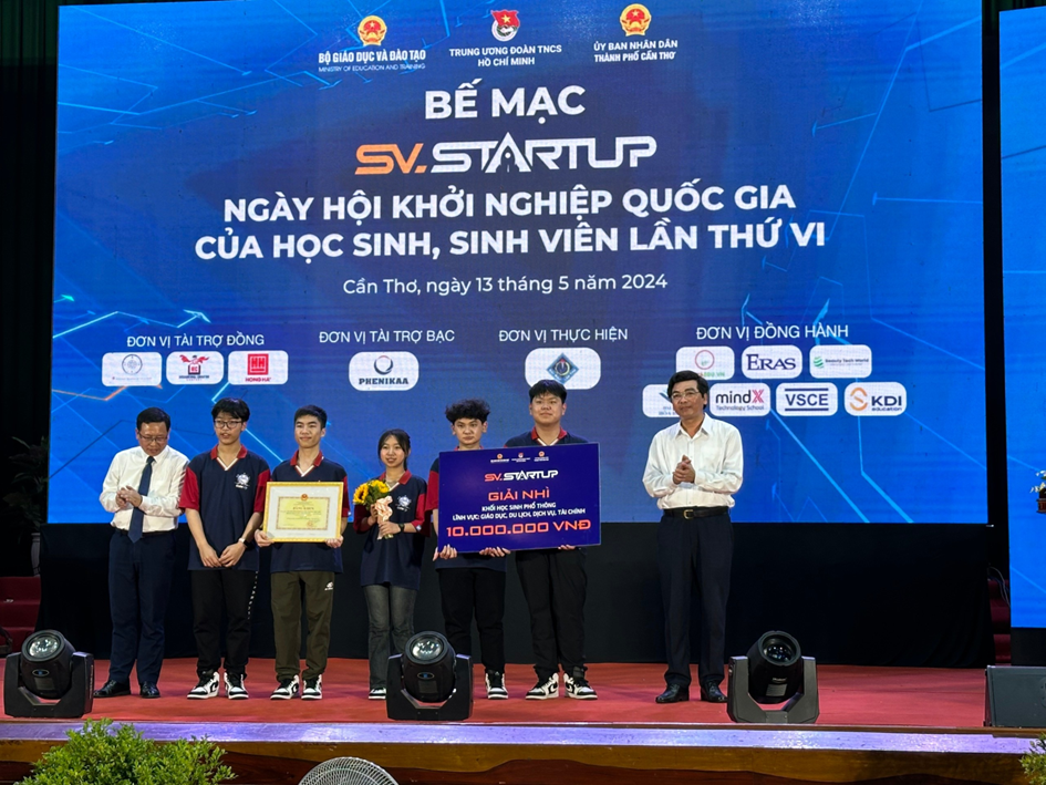 GIẢI NHÌ QUỐC GIA CUỘC THI “HỌC SINH SINH VIÊN VỚI Ý TƯỞNG KHỞI NGHIỆP”