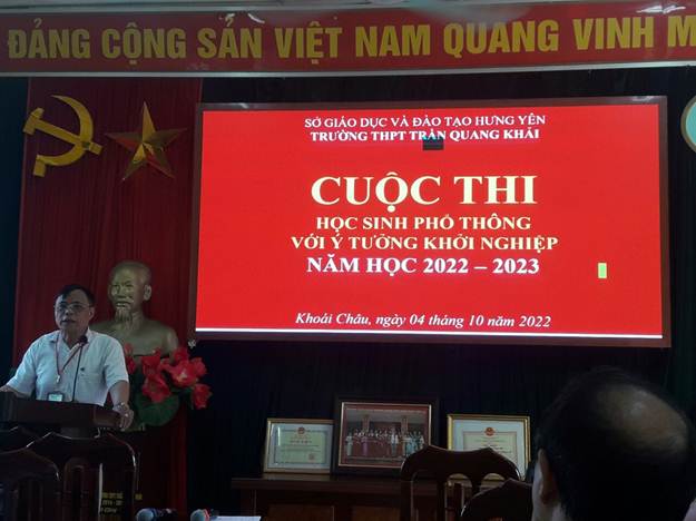 THPT Trần Quang Khải: TỔ CHỨC CUỘC THI HỌC SINH VỚI Ý TƯỞNG KHỞI NGHIỆP Năm học 2022 – 2023